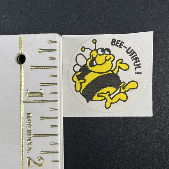 VTG TREND MATTE Scratch and Sniff Stinky Stickers Honey, BEE-UITIFUL Lot Of 8 - Picture 7 of 8